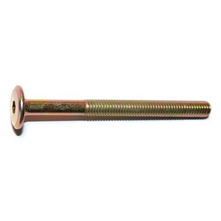 Midwest Fastener Binding Screw, 1.00mm (Coarse), Steel, Yellow Zinc, 6 PK 31626
